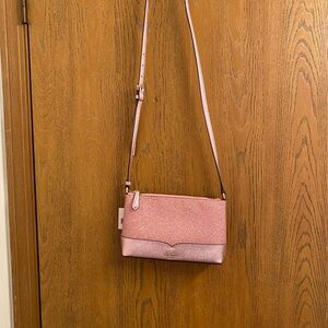 New kate spade lola glitter crossbody